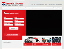 Tablet Screenshot of jainscar.com